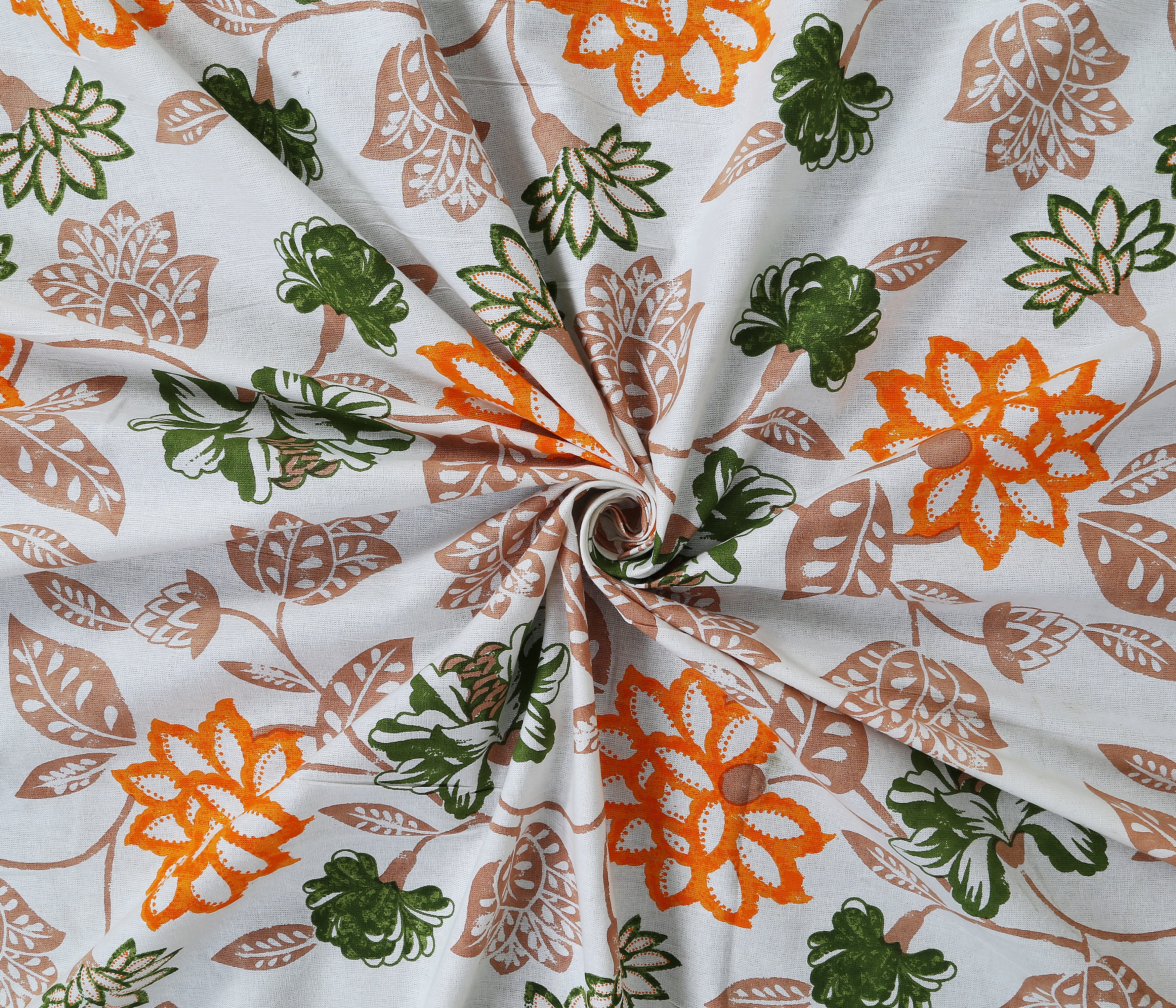 Artistic Floral Cotton Bedsheet Set | 100% Cotton | 70x100 Inches with 2 Pillow Covers