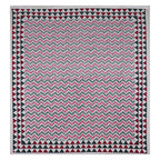 Eco Collection Cotton Double Bedsheet with Pillow Covers | Geometric Chevron Print | 90x100 Inches