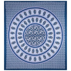 Eco Collection Cotton Double Bedsheet with Pillow Covers | Mandala Print | 90x100 Inches