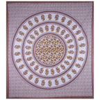 Eco Collection Cotton Double Bedsheet with Pillow Covers | Mandala Print | 90x100 Inches