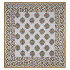Eco Collection Cotton Floral Print Double Bedsheet with 2 Pillow Covers | 90x100 Inches