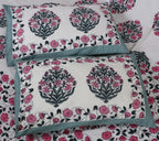 Eco Collection Cotton Floral Print Double Bedsheet with 2 Pillow Covers | 90x100 Inches