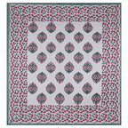 Eco Collection Cotton Floral Print Double Bedsheet with 2 Pillow Covers | 90x100 Inches