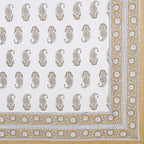 Eco Collection Cotton Paisley Print Double Bedsheet with 2 Pillow Covers | 90x100 Inches