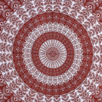 Eco Collection Traditional Round Mandala Cotton Bedsheet with 2 Pillow Covers | 90x100 Inches