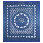 Eco Collection Star Mandala Cotton Bedsheet with 2 Pillow Covers | Premium 70x100 Inches