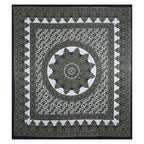 Eco Collection Star Mandala Cotton Bedsheet with 2 Pillow Covers | Premium 70x100 Inches