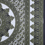 Eco Collection Star Mandala Cotton Bedsheet with 2 Pillow Covers | Premium 70x100 Inches