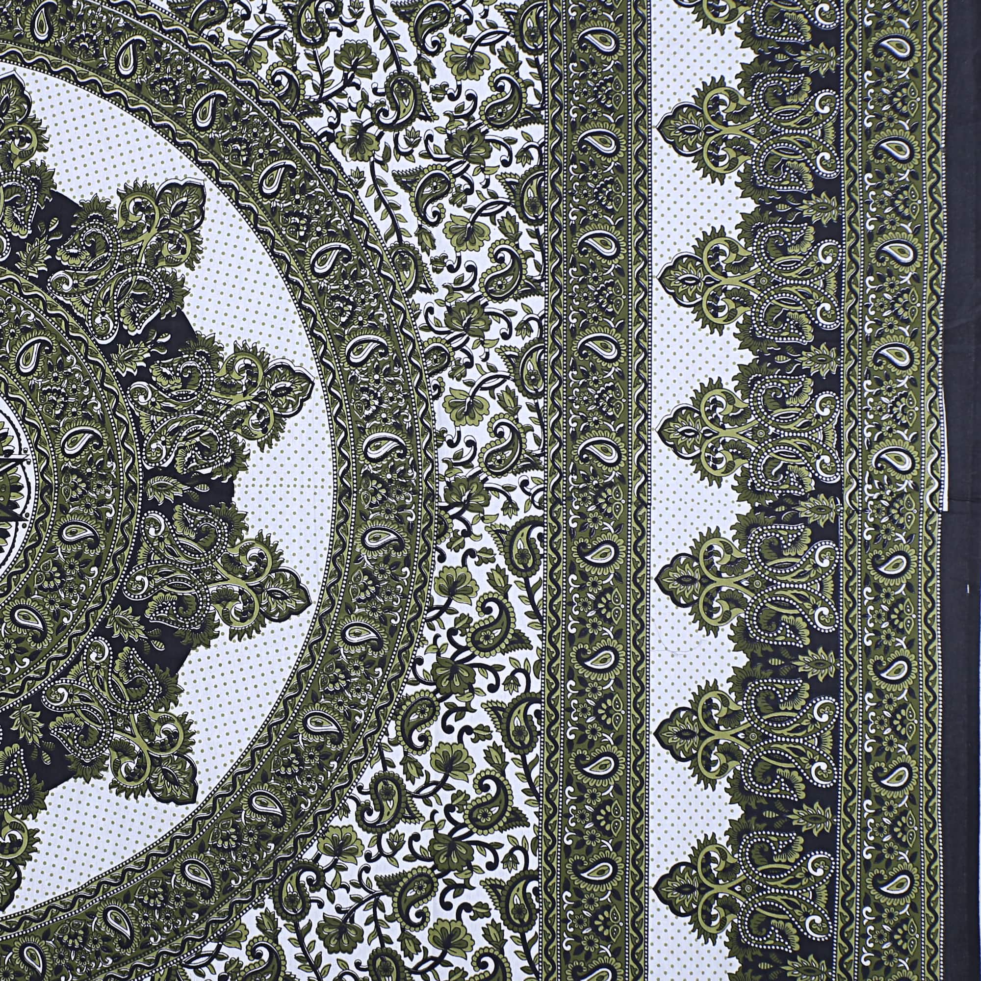 Eco Collection Star Mandala Cotton Bedsheet with 2 Pillow Covers | Premium 70x100 Inches