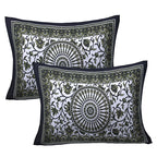 Eco Collection Mandala Print Cotton Bedsheet with 2 Pillow Covers | Premium 70x100 Inches