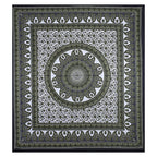 Eco Collection Mandala Print Cotton Bedsheet with 2 Pillow Covers | Premium 70x100 Inches