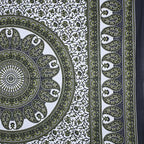 Eco Collection Mandala Print Cotton Bedsheet with 2 Pillow Covers | Premium 70x100 Inches