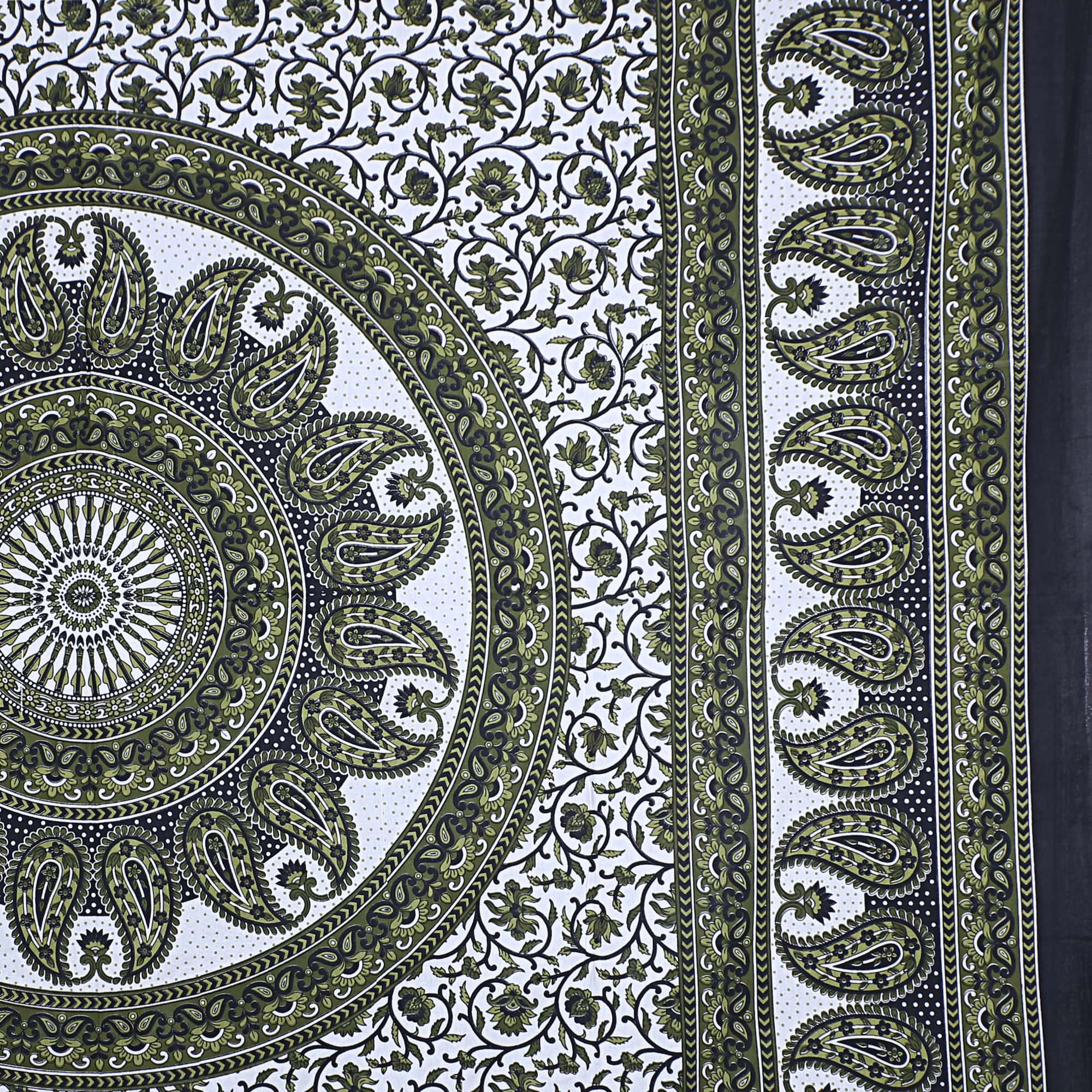 Eco Collection Mandala Print Cotton Bedsheet with 2 Pillow Covers | Premium 70x100 Inches