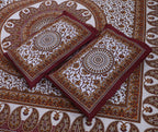 Eco Collection Mandala Print Cotton Bedsheet with 2 Pillow Covers | Premium 70x100 Inches