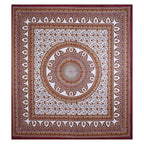 Eco Collection Mandala Print Cotton Bedsheet with 2 Pillow Covers | Premium 70x100 Inches