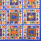 Eco Cotton Double Bedsheet with Traditional Block Tile Print – 90x100 Inches + 2 Pillow Covers
