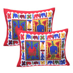 Eco Cotton Double Bedsheet with Traditional Block Tile Print – 90x100 Inches + 2 Pillow Covers