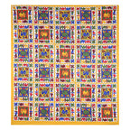 Eco Cotton Double Bedsheet with Traditional Block Tile Print – 90x100 Inches + 2 Pillow Covers