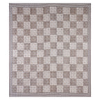 Eco Cotton Double Bedsheet with Geometric Tile Print – 90x100 Inches + 2 Pillow Covers