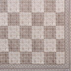 Eco Cotton Double Bedsheet with Geometric Tile Print – 90x100 Inches + 2 Pillow Covers