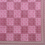 Eco Cotton Double Bedsheet with Geometric Tile Print – 90x100 Inches + 2 Pillow Covers