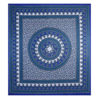 Eco Cotton Double Bedsheet with Ethnic Mandala & Floral Motif – 90x100 Inches + 2 Pillow Covers