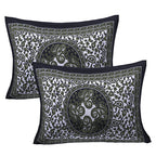 Eco Cotton Double Bedsheet with Ethnic Mandala & Floral Motif – 90x100 Inches + 2 Pillow Covers
