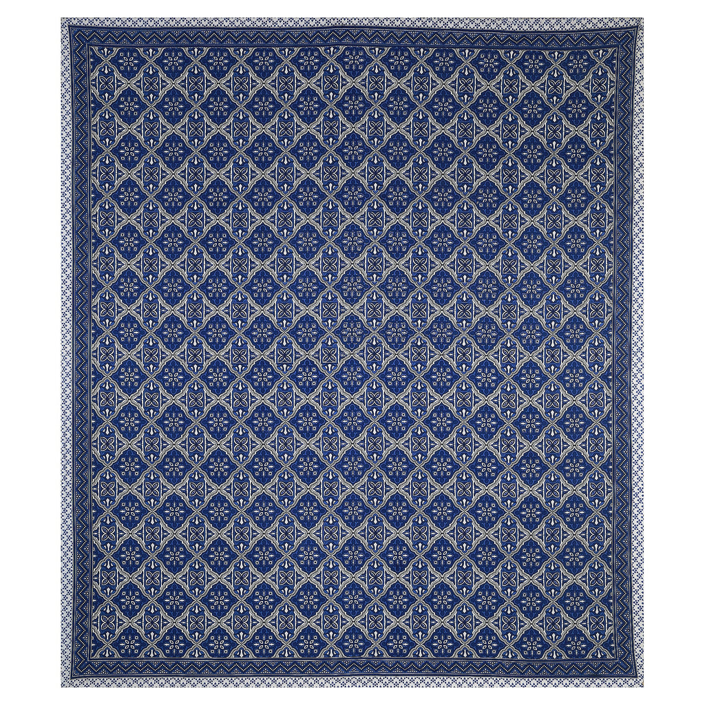 Eco Cotton Double Bedsheet with Geometric Floral Print – 90x100 Inches + 2 Pillow Covers