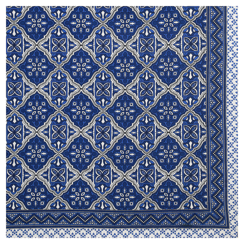 Eco Cotton Double Bedsheet with Geometric Floral Print – 90x100 Inches + 2 Pillow Covers