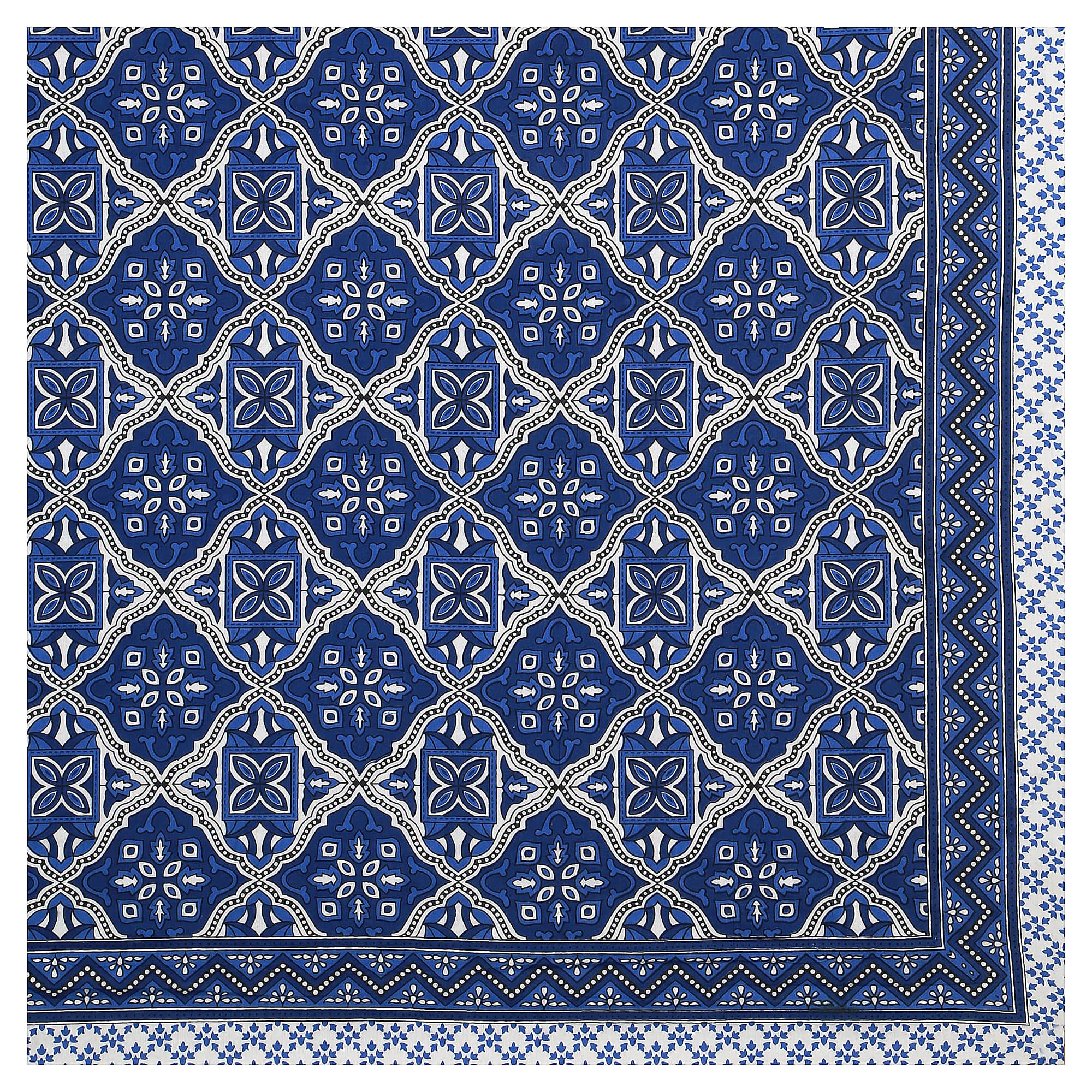 Eco Cotton Double Bedsheet with Geometric Floral Print – 90x100 Inches + 2 Pillow Covers