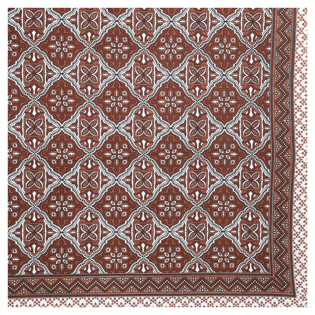 Eco Cotton Double Bedsheet with Geometric Floral Print – 90x100 Inches + 2 Pillow Covers