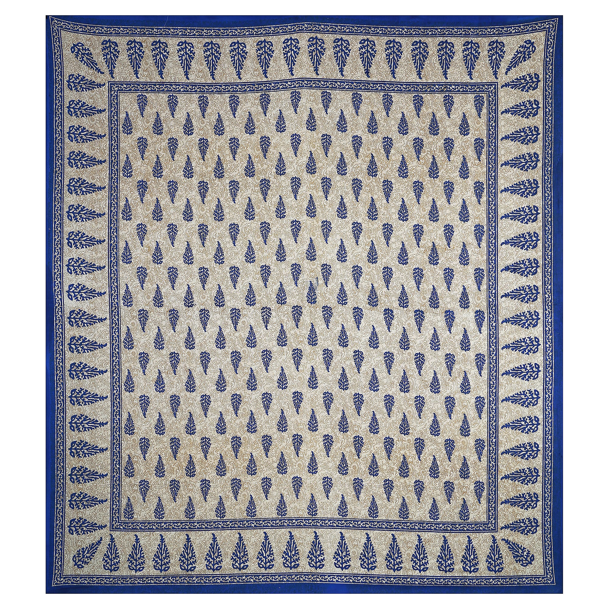 Eco Cotton Double Bedsheet with Elegant Boota Print – 90x100 Inches + 2 Pillow Covers