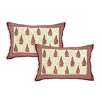 Eco Cotton Double Bedsheet with Elegant Boota Print – 90x100 Inches + 2 Pillow Covers