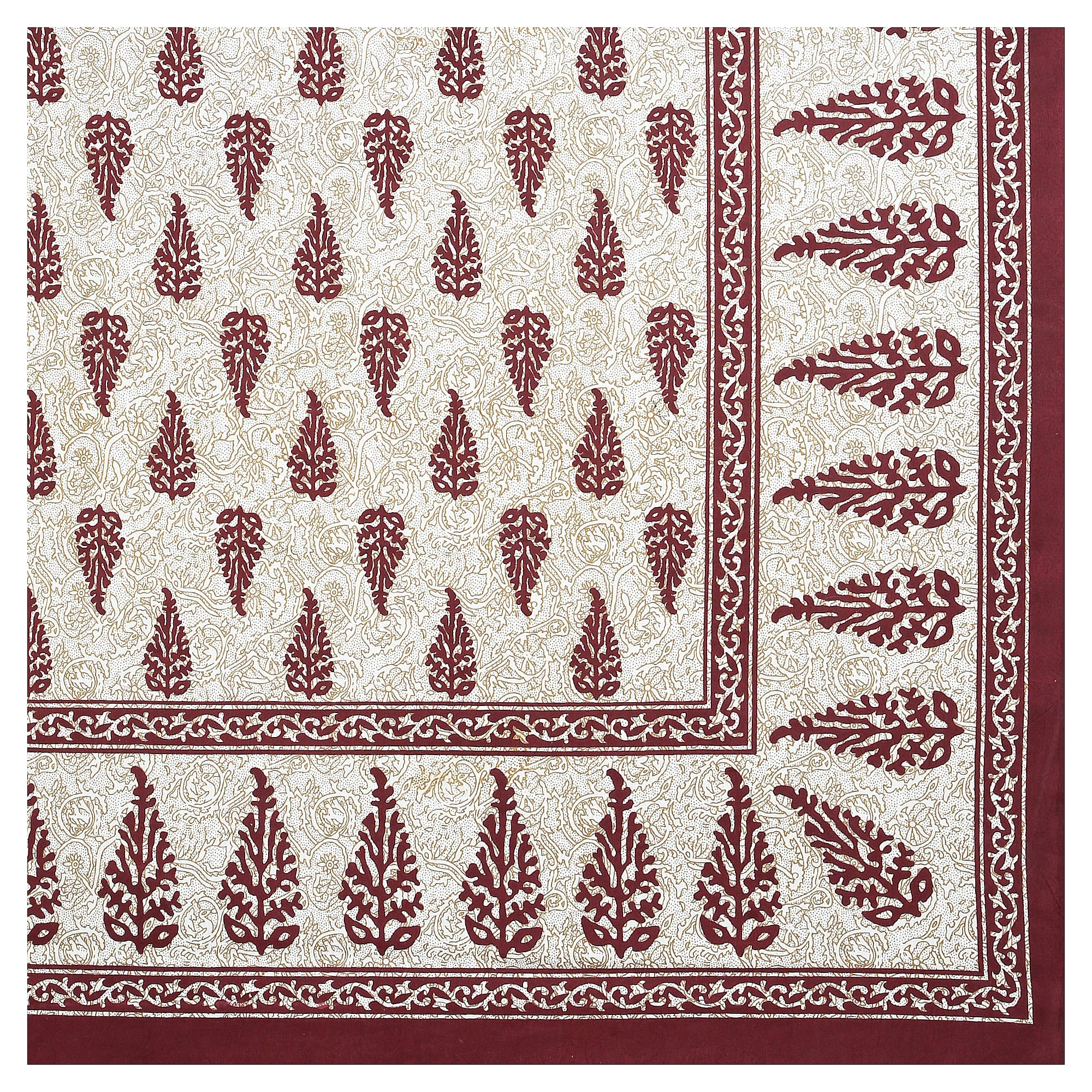 Eco Cotton Double Bedsheet with Elegant Boota Print – 90x100 Inches + 2 Pillow Covers