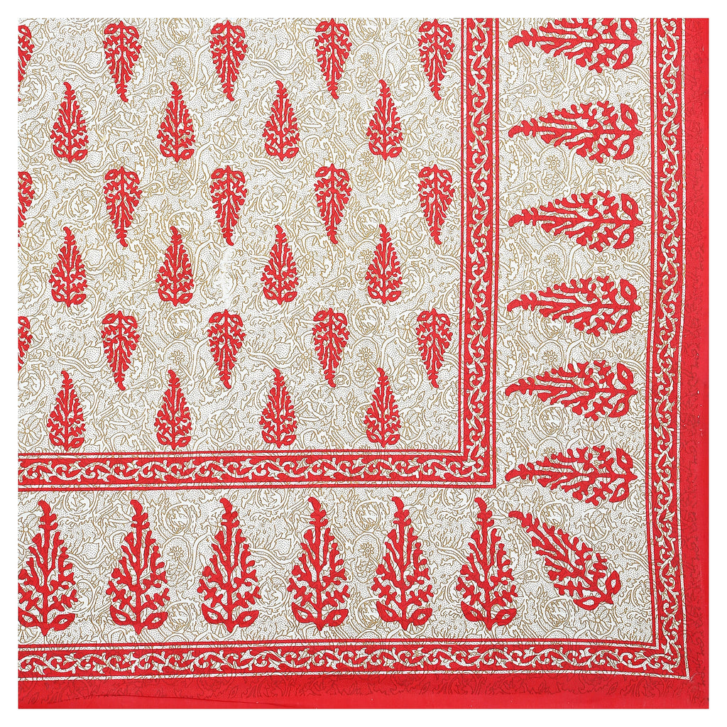 Eco Cotton Double Bedsheet with Elegant Boota Print – 90x100 Inches + 2 Pillow Covers