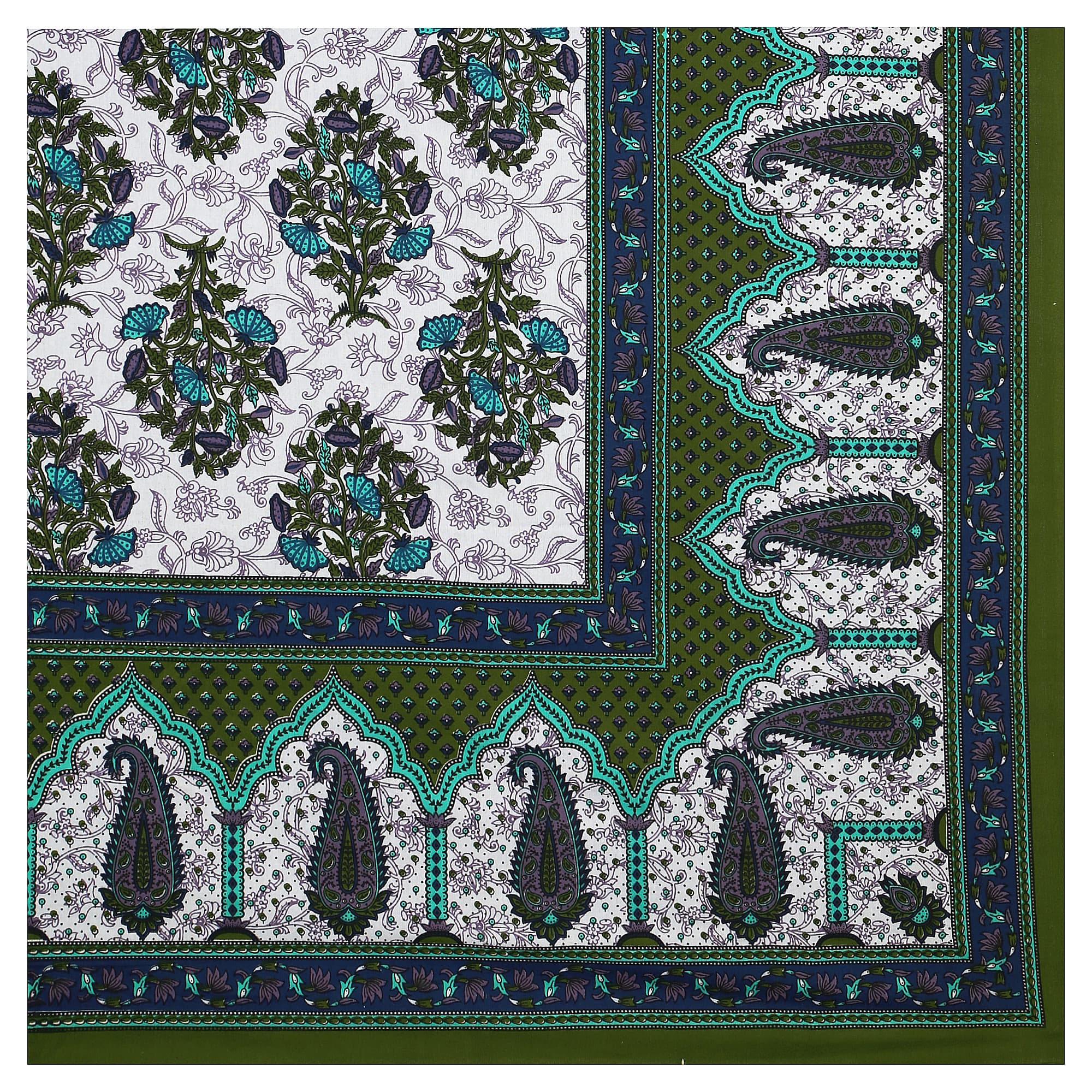 Eco Cotton Double Bedsheet with Traditional Jaal Print – 90x100 Inches + 2 Pillow Covers