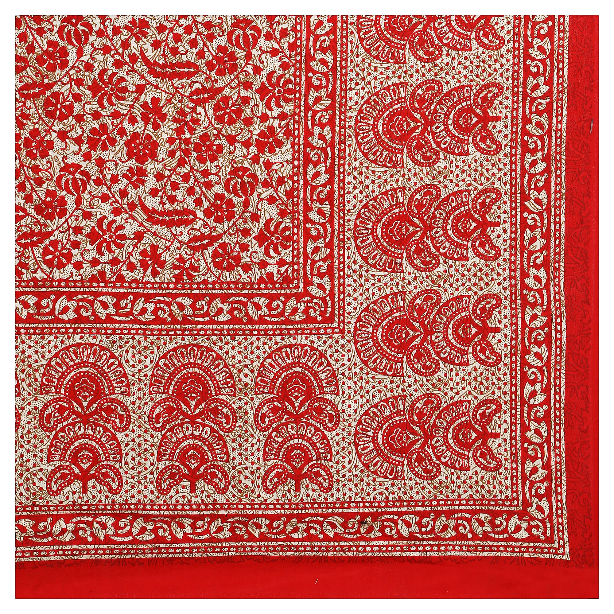 Eco Cotton Double Bedsheet with Peacock Mandala Print – 90x100 Inches + 2 Pillow Covers