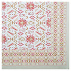 Eklavya Ikat Collection 95x108 Double Bedsheet with Geometric Ikat Patterns & Matching Pillow Covers