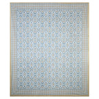 Eklavya Ikat Collection 95x108 Double Bedsheet with Classic Ikat Diamond Motifs & Matching Pillow Covers