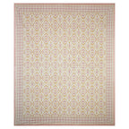 Eklavya Ikat Collection 95x108 Double Bedsheet with Classic Ikat Diamond Motifs & Matching Pillow Covers