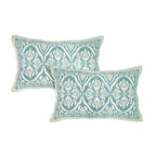 Eklavya Ikat Collection 95x108 Double Bedsheet with Classic Ikat Diamond Motifs & Matching Pillow Covers