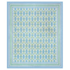 Eklavya Ikat Collection 95x108 Double Bedsheet with Heritage Paisley Ikat Motifs & Matching Pillow Covers