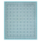 Eklavya Ikat Collection 95x108 Double Bedsheet with Geometric Floral Diamond Patterns & Pillow Covers