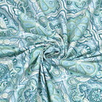Eklavya Ikat Collection 95x108 Double Bedsheet with Geometric Floral Diamond Patterns & Pillow Covers