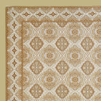 Eklavya Ikat Collection 95x108 Double Bedsheet with Geometric Floral Diamond Patterns & Pillow Covers