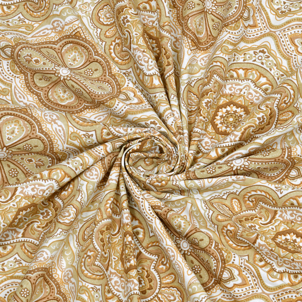 Eklavya Ikat Collection 95x108 Double Bedsheet with Geometric Floral Diamond Patterns & Pillow Covers