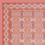 Eklavya Ikat Collection 95x108 Double Bedsheet with Geometric Floral Diamond Patterns & Pillow Covers
