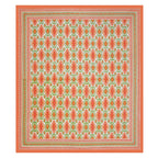 Eklavya Ikat Collection 95x108 Double Bedsheet with Heritage Paisley Ikat Motifs & Matching Pillow Covers