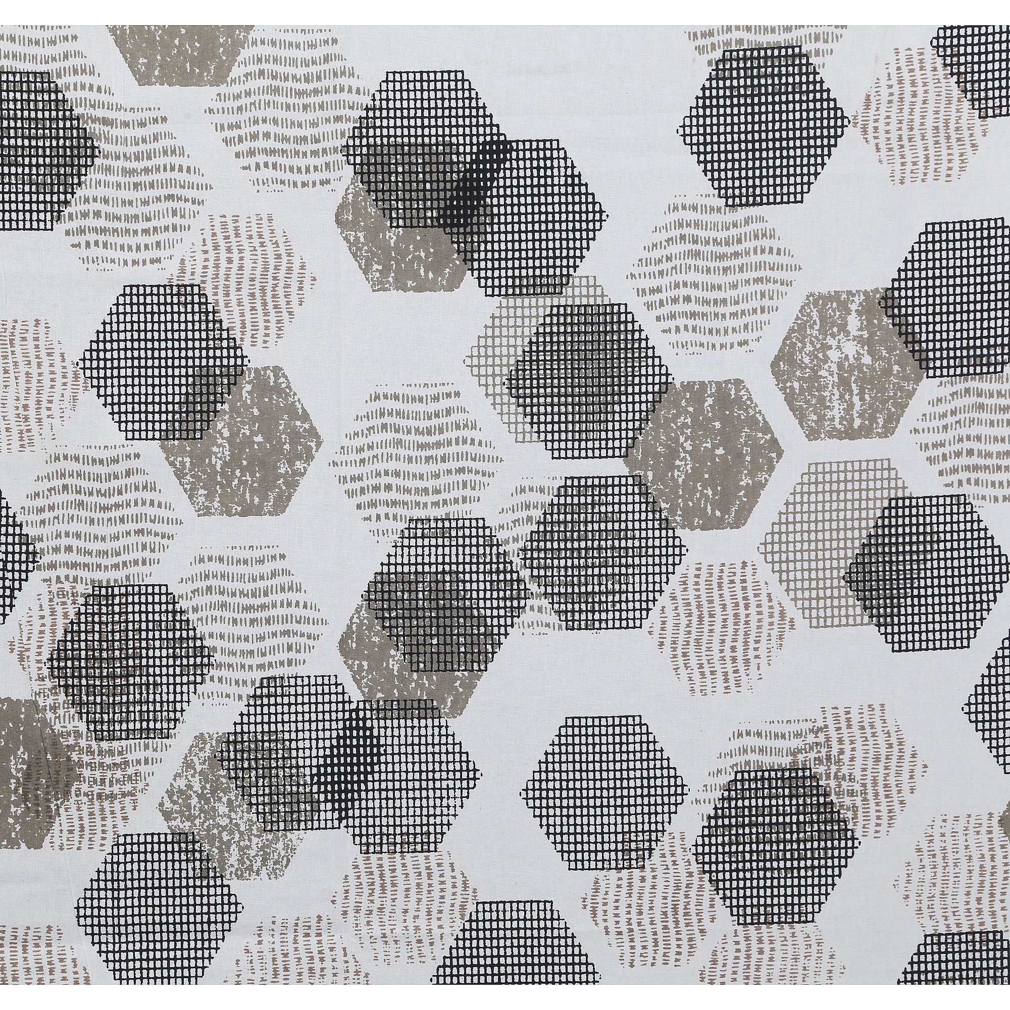 Geometrical Print Cotton Bedsheet Set | 100% Cotton | 70x100 Inches with 2 Pillow Covers