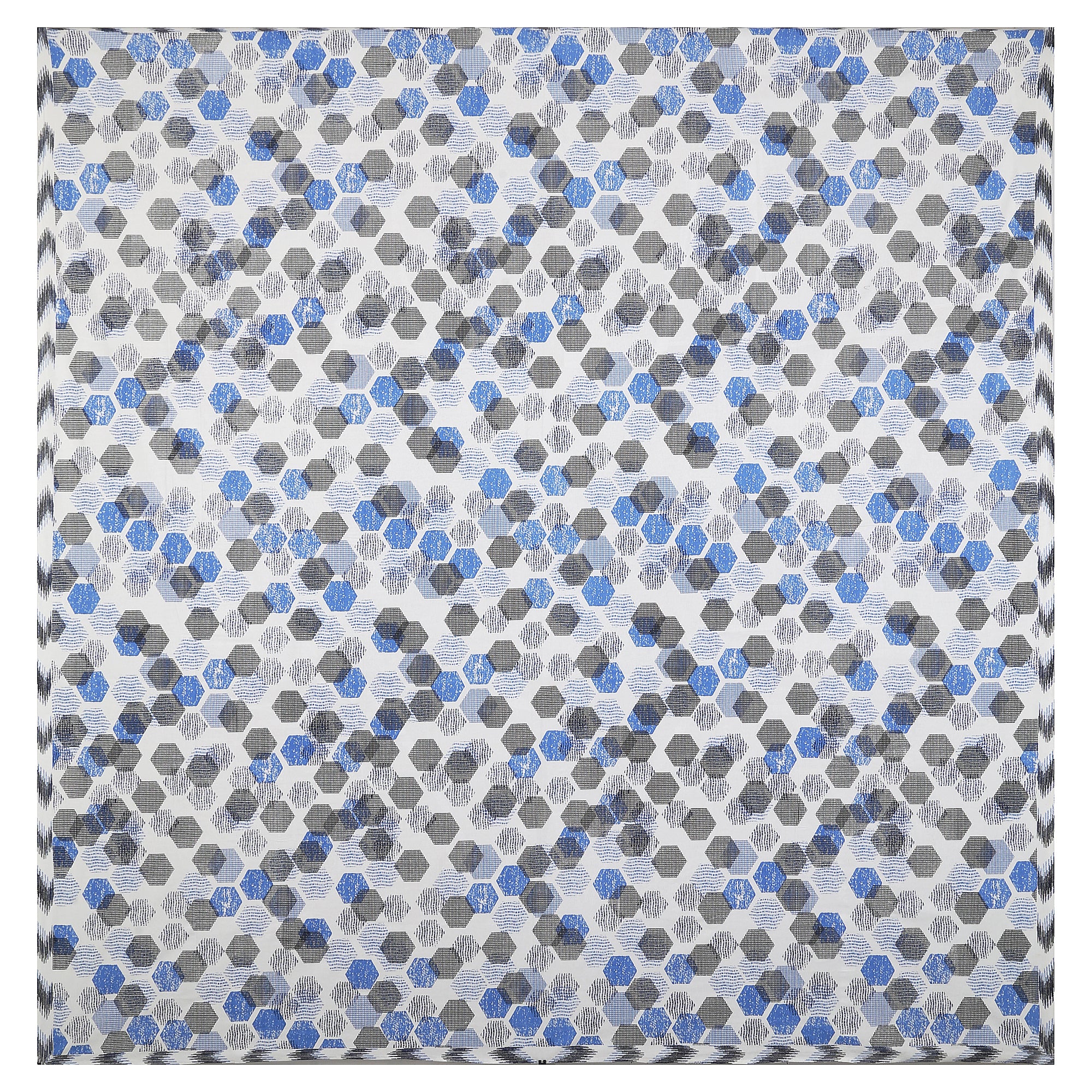 Geometrical Print Cotton Bedsheet Set | 100% Cotton | 70x100 Inches with 2 Pillow Covers